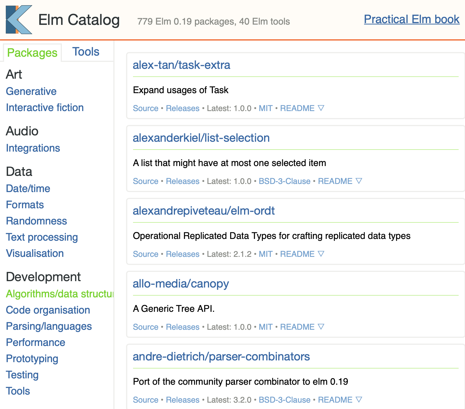 Elm Catalog