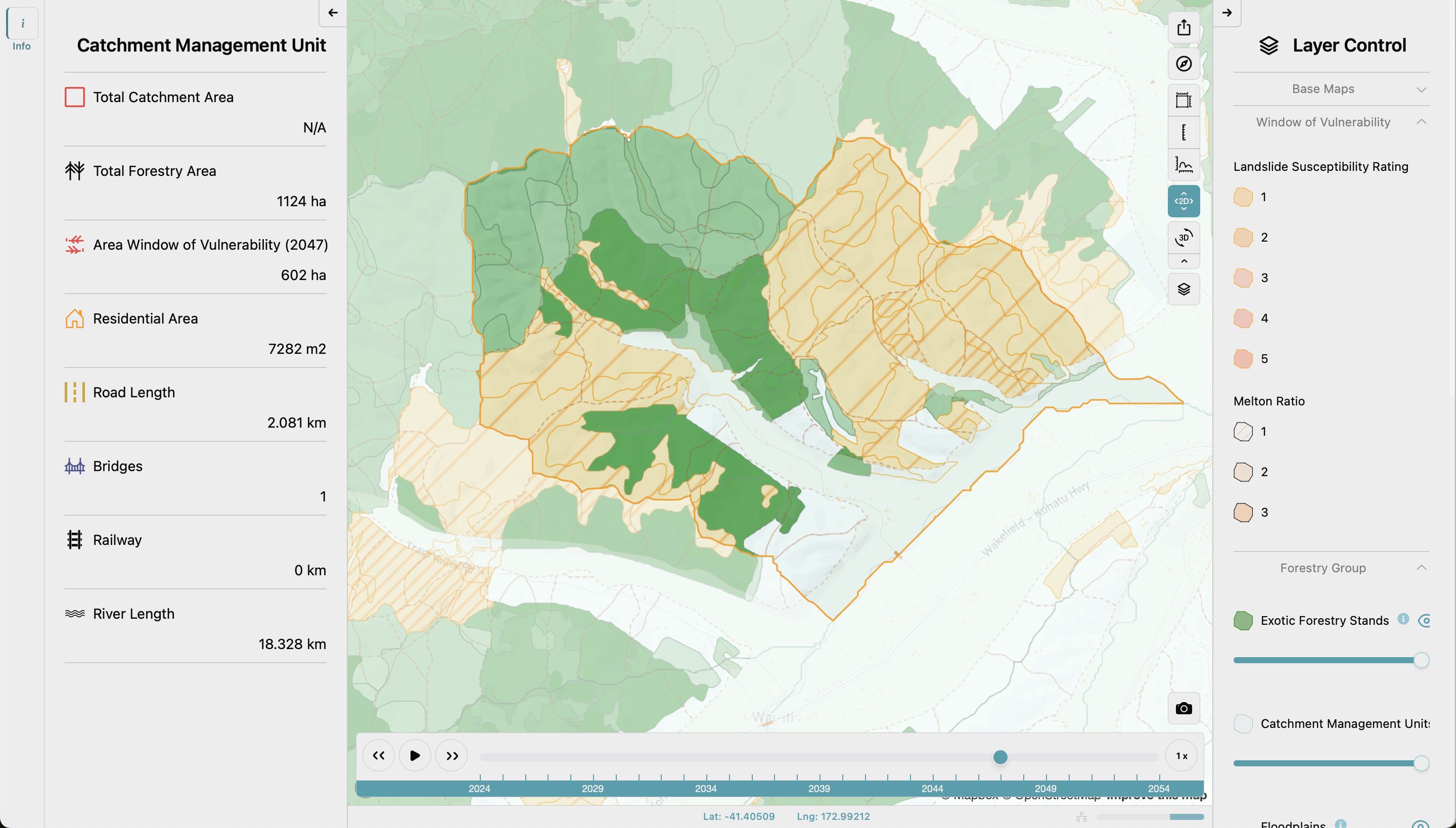 Forestry Catchment Planner screenshot