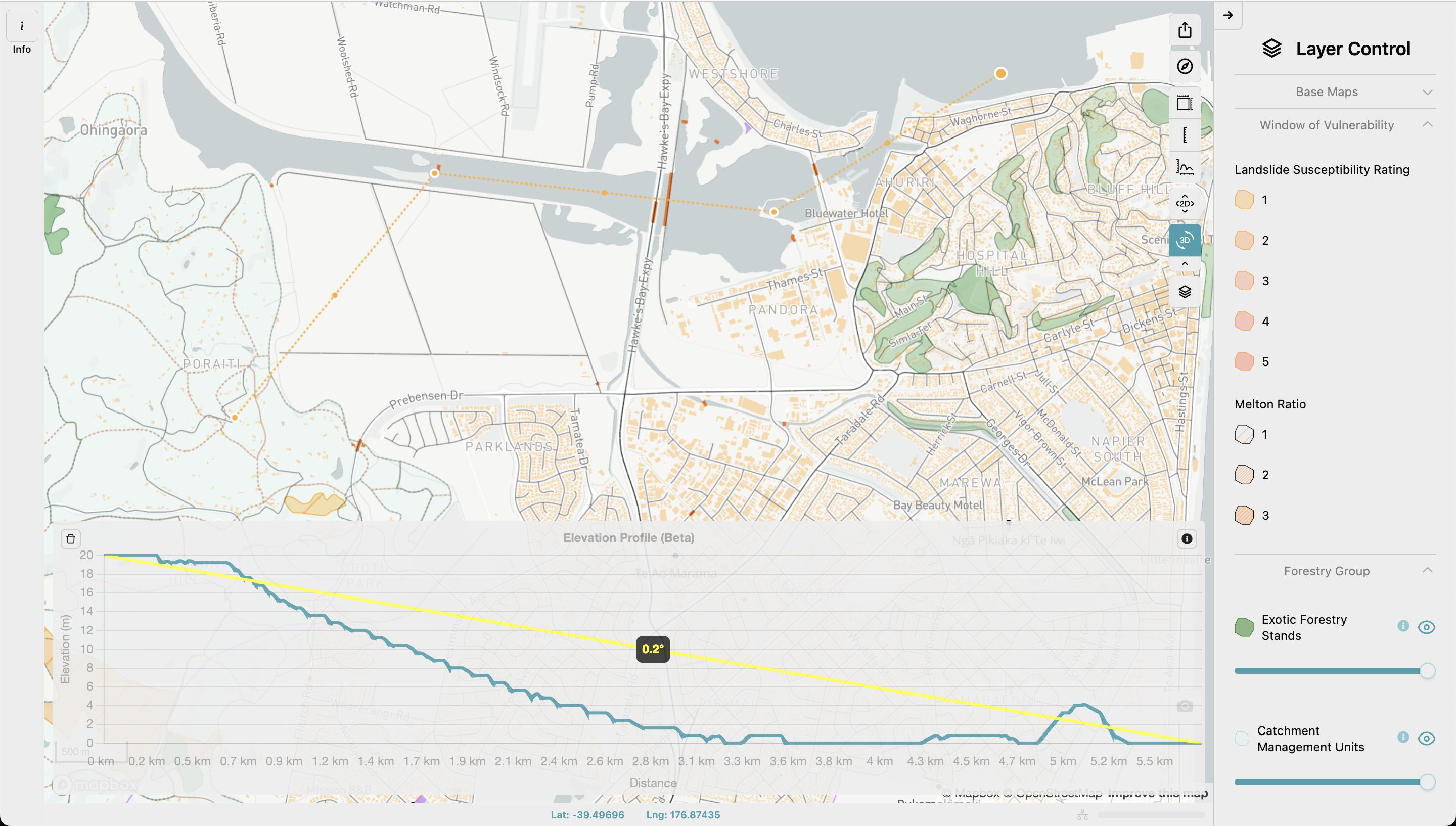 Forestry Catchment Planner screenshot